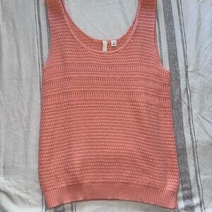 Frenchi Coral Knit Tank Top